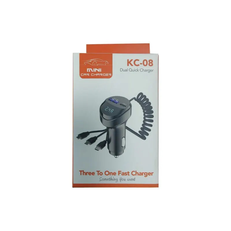 Carregador de Carro USB de 55W Compatível com iPhone 14 13 12, Xiaomi, Samsung e outros dispositivos.
