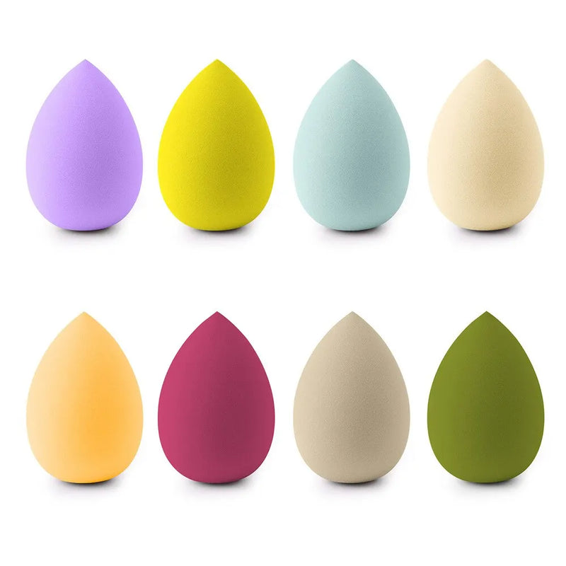 Conjunto de 7 Puffs Cosméticos em Forma de Ovo 🥚
