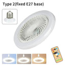 🌬️ Ventilador de Teto Giratório 3 em 1 com Lâmpada e Controle Remoto 💡