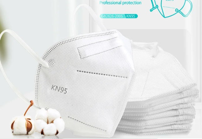 Kit 10 Respiradores Descartáveis KN95 Com Elástico