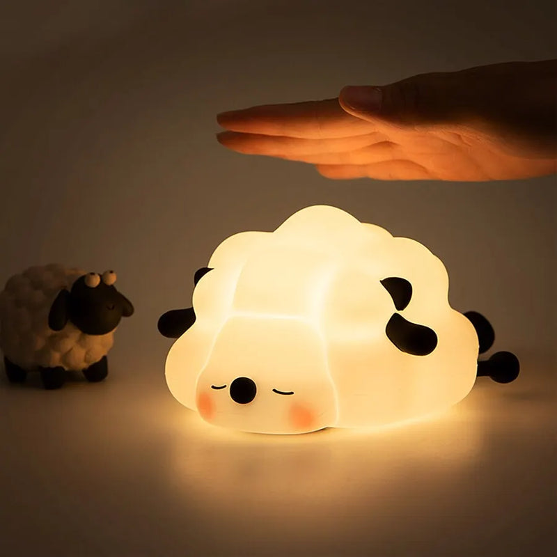Luz Noturna LED com Sensor de Toque em Desenhos Animados