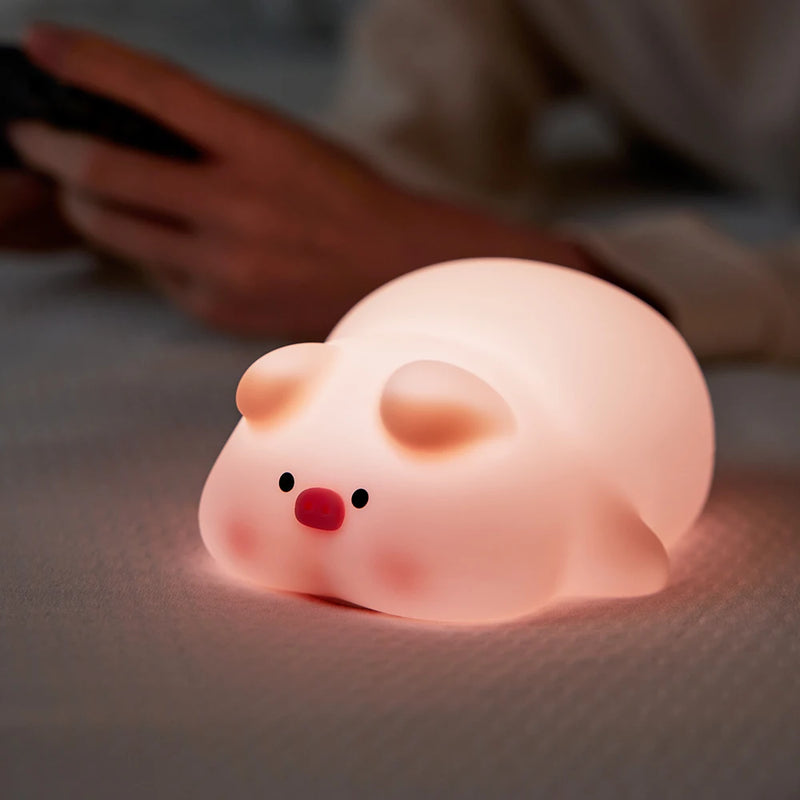 Luz Noturna LED com Sensor de Toque em Desenhos Animados