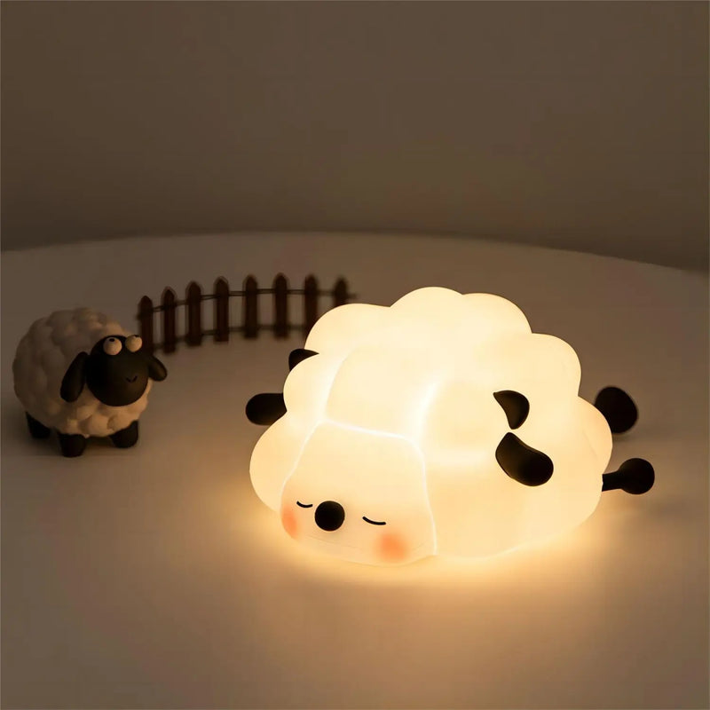 Luz Noturna LED com Sensor de Toque em Desenhos Animados