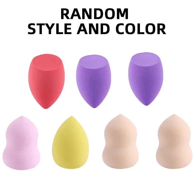 Conjunto de 7 Puffs Cosméticos em Forma de Ovo 🥚