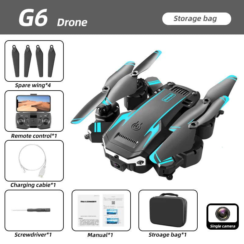 Drone Aéreo Visionário KBDFA G6 HD 1080P de 8K