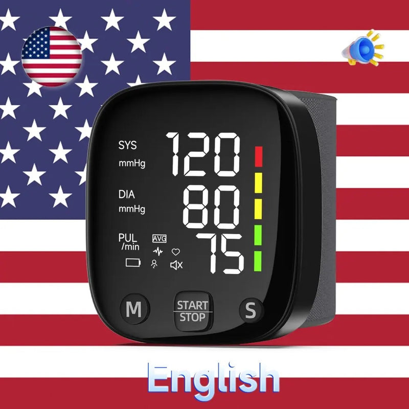 Pulso Monitor de Pressão Arteria LED Recarregável