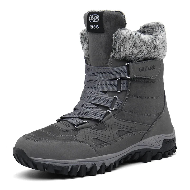 Bota Feminina de Pelúcia Meia Panturrilha