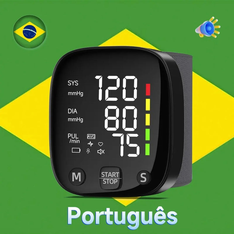 Pulso Monitor de Pressão Arteria LED Recarregável