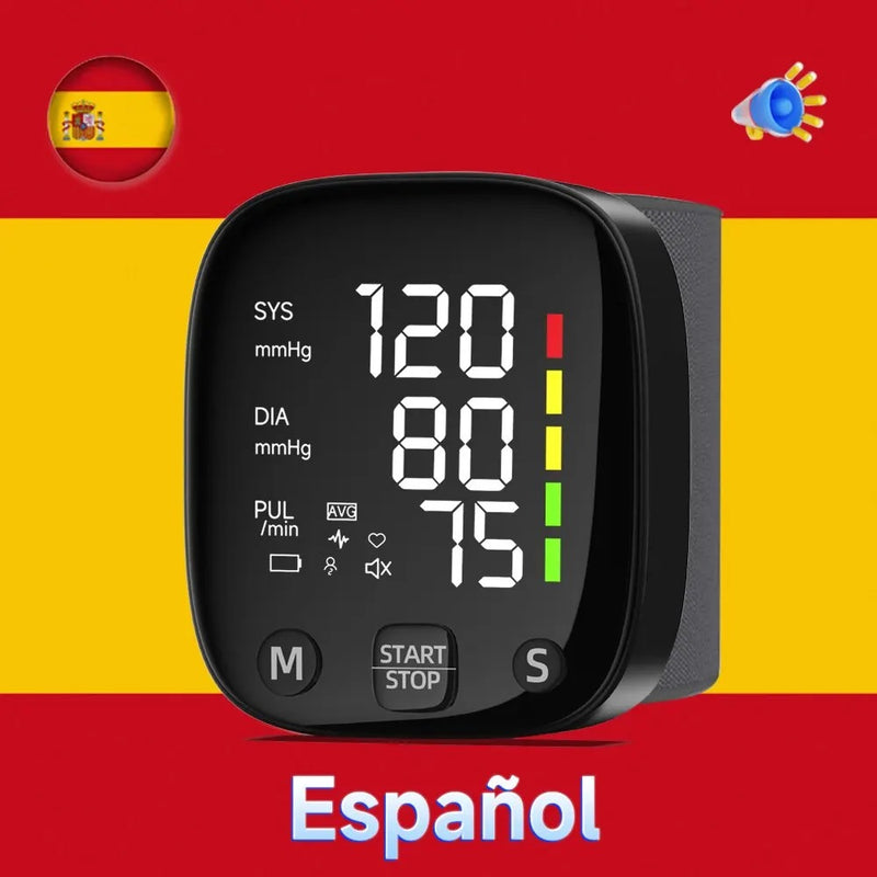 Pulso Monitor de Pressão Arteria LED Recarregável