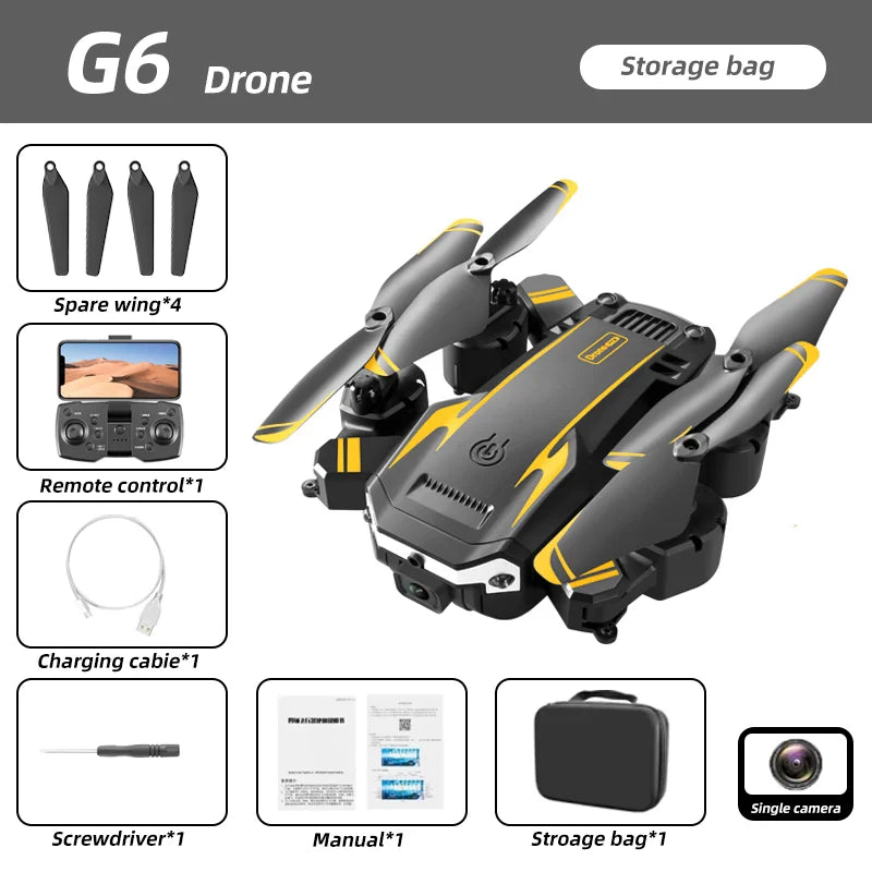 Drone Aéreo Visionário KBDFA G6 HD 1080P de 8K