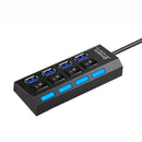 Hub USB Multi 7 E 4 Portas da SUPMANGO  USB 2,0