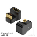 Adaptador em Forma de U Grau Angulado HDMI 2.1 UHD 8K 60HZ.
