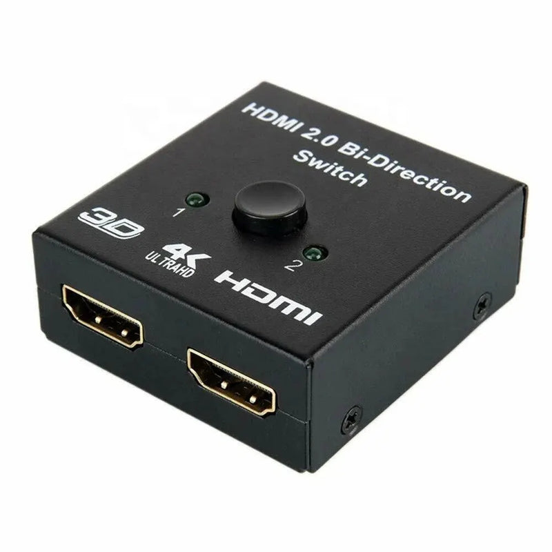 Conversor Adaptador Dual 2 Portas Suporta Ultra HD 4K  Bidirecional HDMI 2.0 4K 60Hz 🔁🖥️