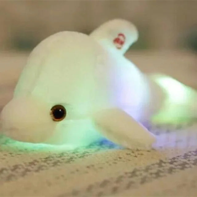 🌟🐬 Brinquedo de Pelúcia Luminoso do Golfinho de 32cm! 🐬🌟